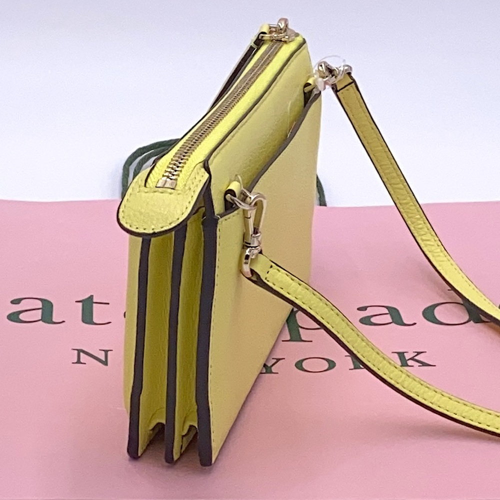 KATE SPADE JACKSON SMALL TAB CROSSBODY LIMELIGHT - Picture 9 of 16